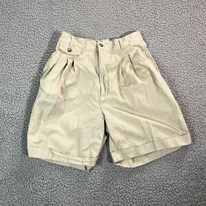 Rafaella Women's Shorts Khaki Pleat Bermuda Hiking Outdoor Tan Size 4
